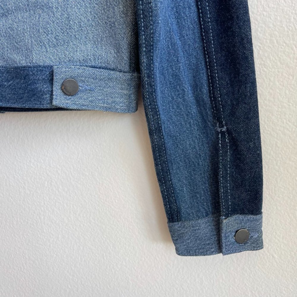 Triarchy Atelier Denim Patchwork Jean Jacket Size… - image 6